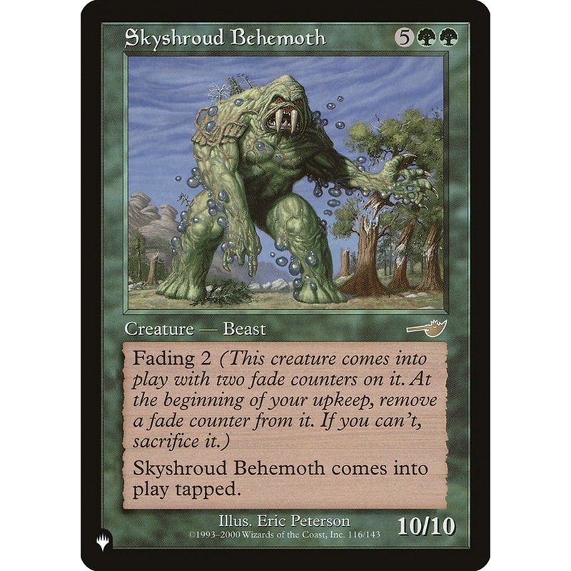 Skyshroud Behemoth [The List]