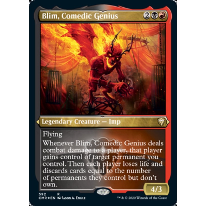 Blim, Comedic Genius (Etched) [Commander Legends]