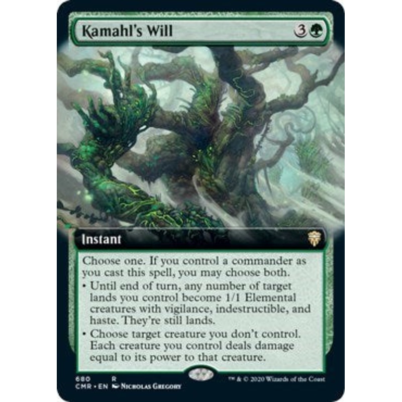 Kamahl's Will (Extended Art) [Commander Legends]