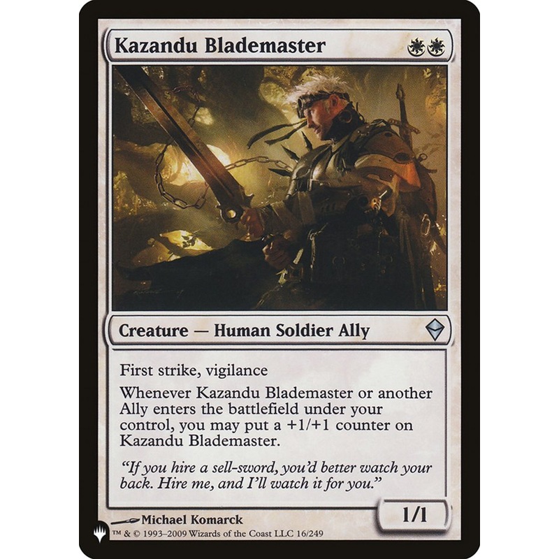 Kazandu Blademaster [The List]