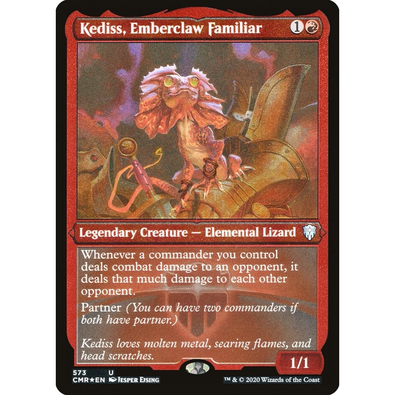 Kediss, Emberclaw Familiar (Etched) [Commander Legends]
