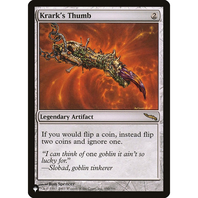 Krark's Thumb [The List]
