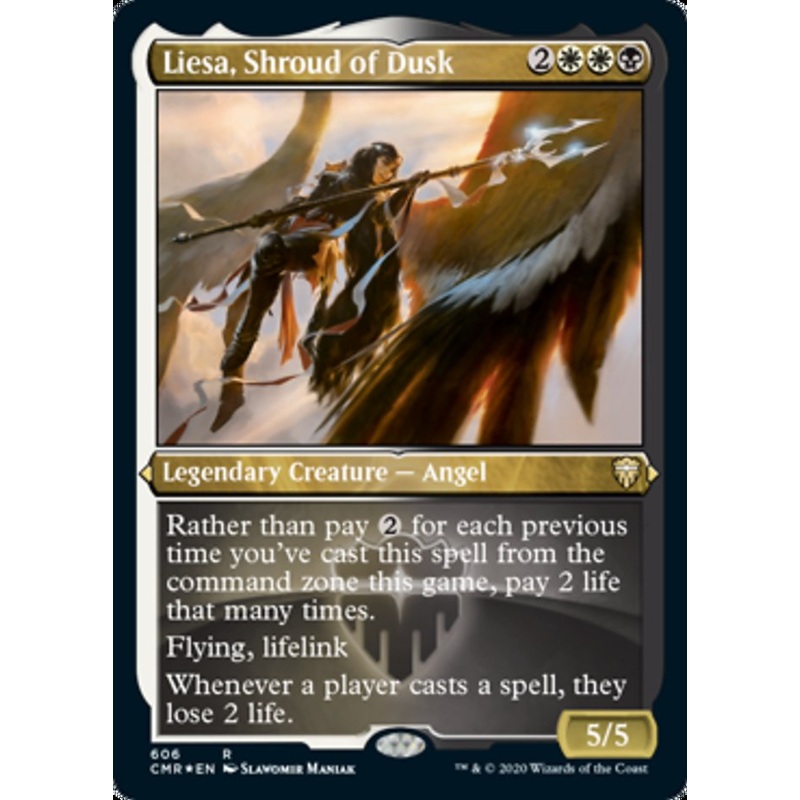 Liesa, Shroud of Dusk (Etched) [Commander Legends]