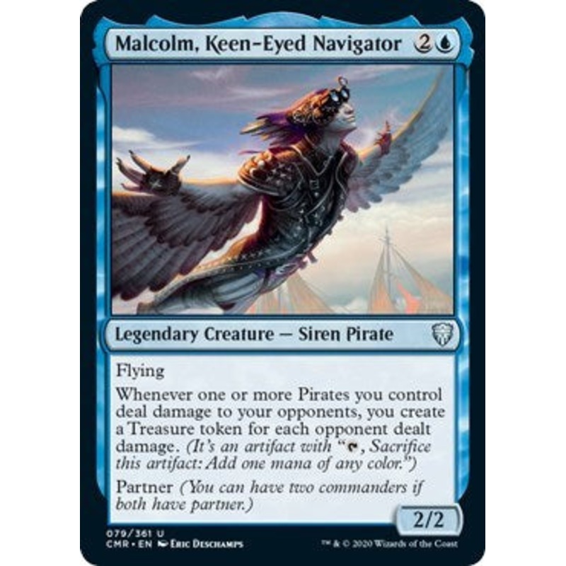 Malcolm, Keen-Eyed Navigator [Commander Legends]