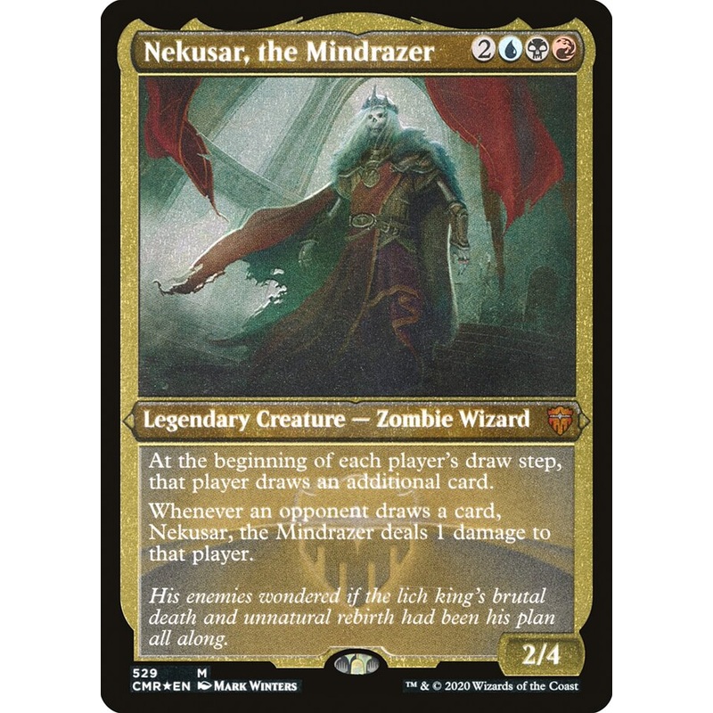 Nekusar, the Mindrazer (Etched) [Commander Legends]