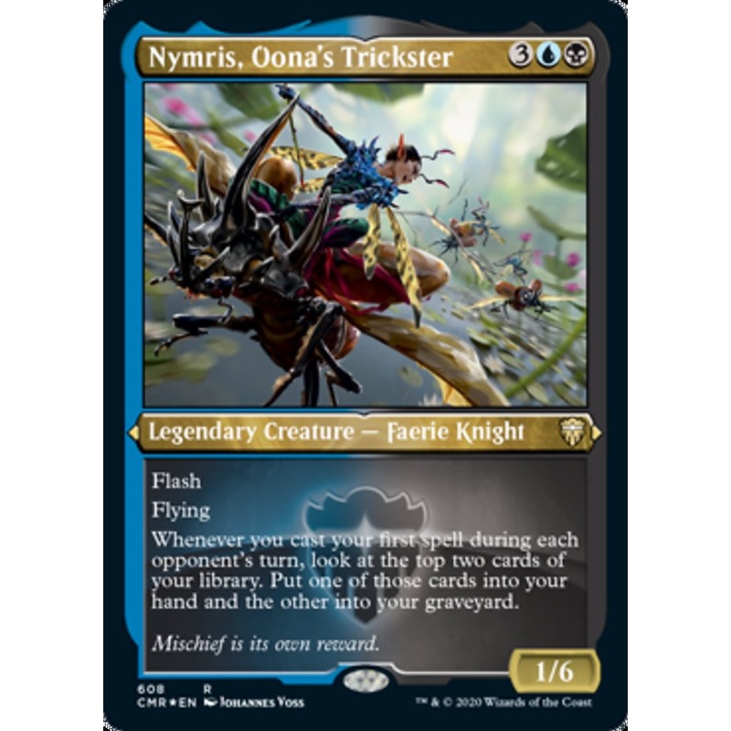 Nymris, Oona's Trickster (Etched) [Commander Legends]