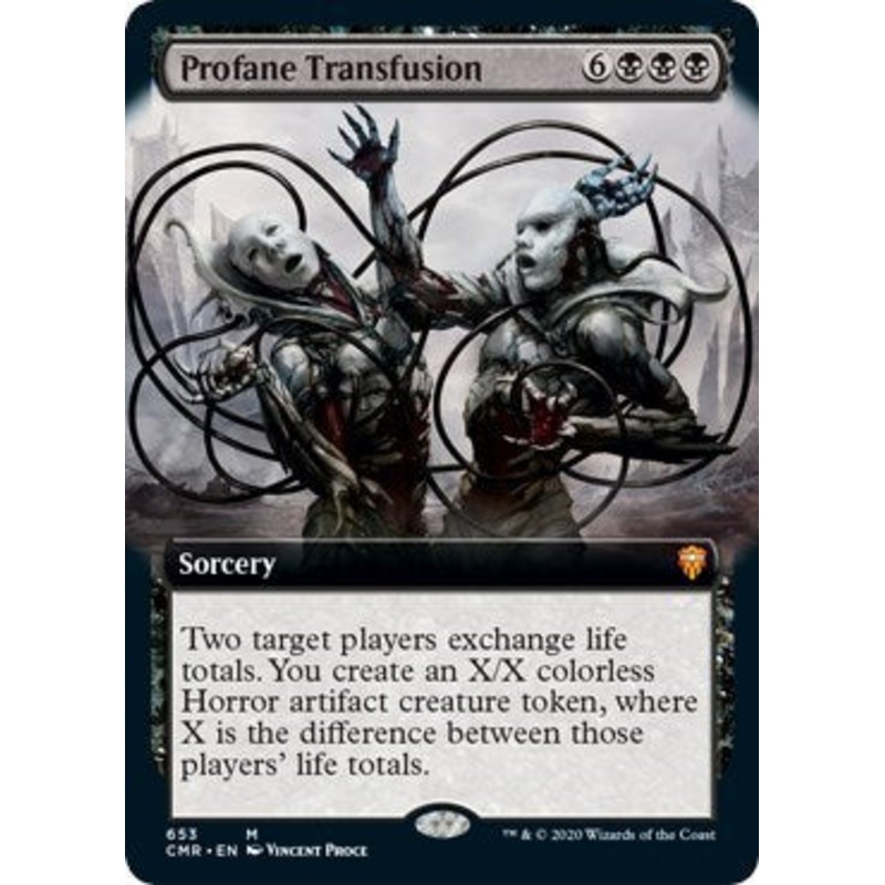 Profane Transfusion (Extended Art) [Commander Legends]