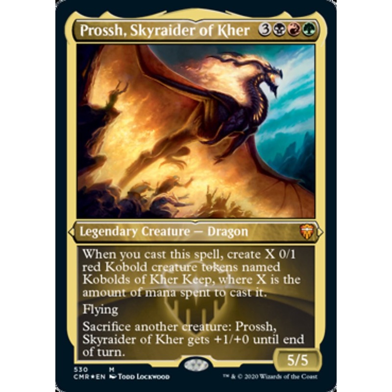 Prossh, Skyraider of Kher (Etched Foil) [Commander Legends]