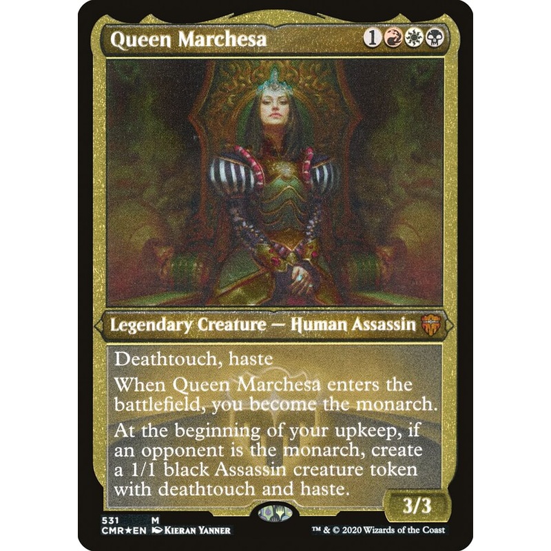 Queen Marchesa (Etched) [Commander Legends]