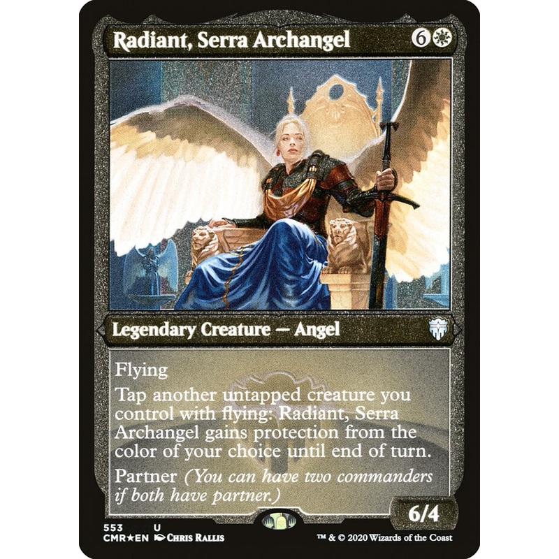 Radiant, Serra Archangel (Etched) [Commander Legends]