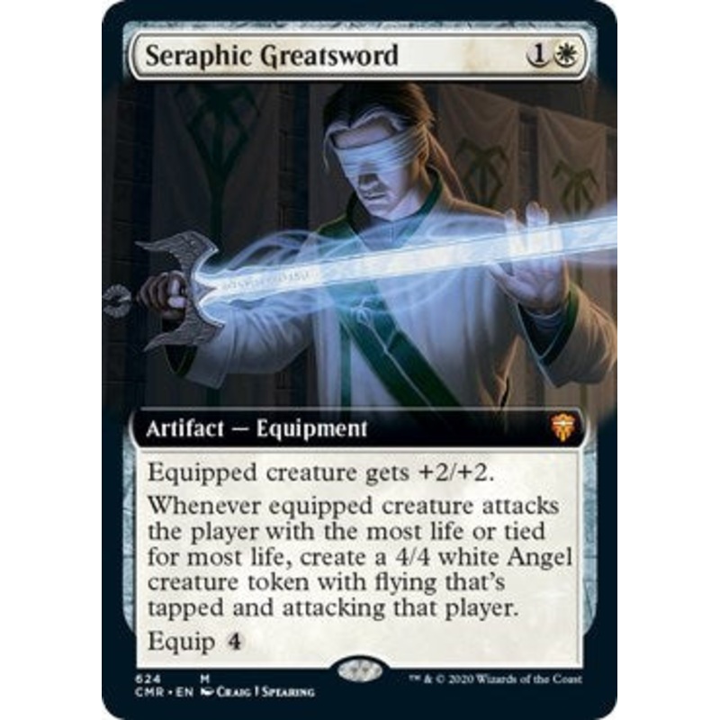 Seraphic Greatsword (Extended Art) [Commander Legends]