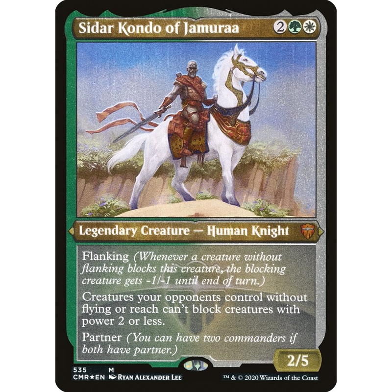 Sidar Kondo of Jamuraa (Etched) [Commander Legends]