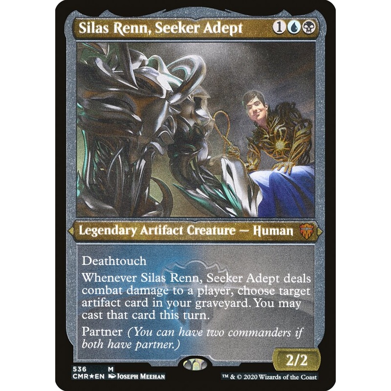 Silas Renn, Seeker Adept (Etched) [Commander Legends]