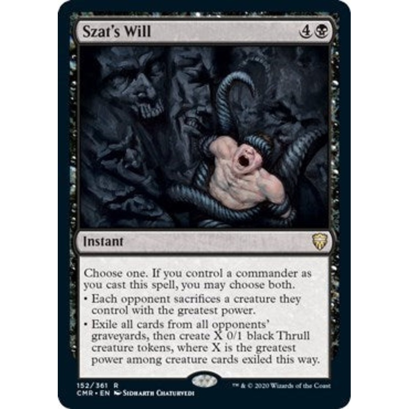 Szat's Will [Commander Legends]