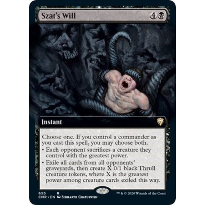 Szat's Will (Extended Art) [Commander Legends]