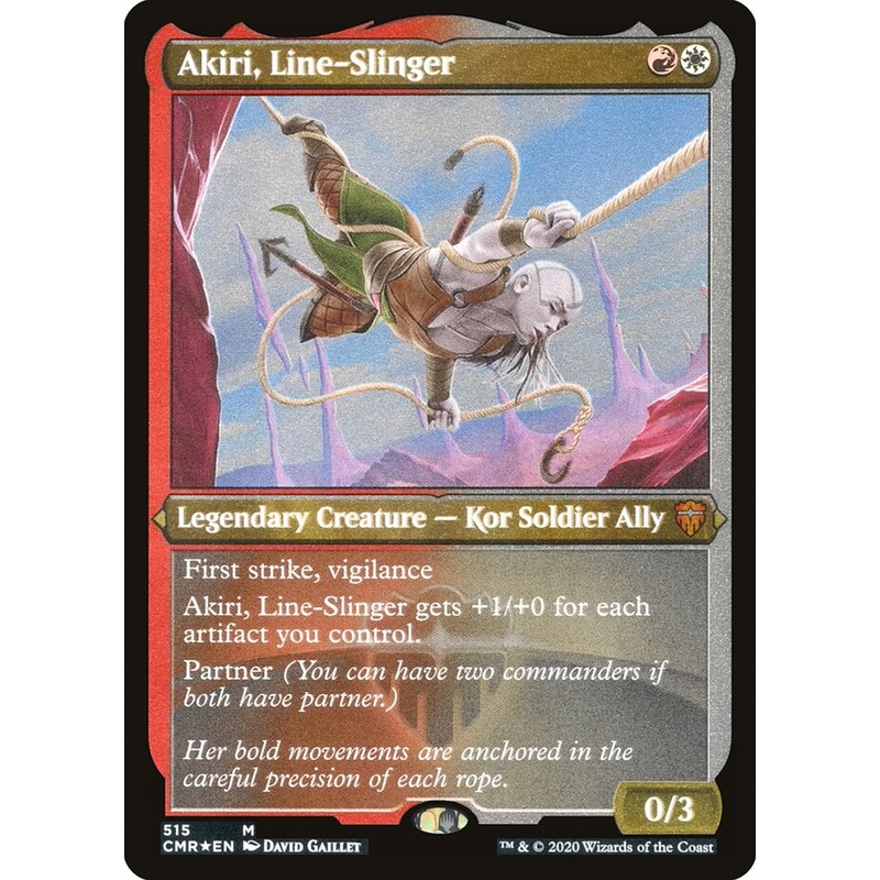 Akiri, Line-Slinger (Etched) [Commander Legends]