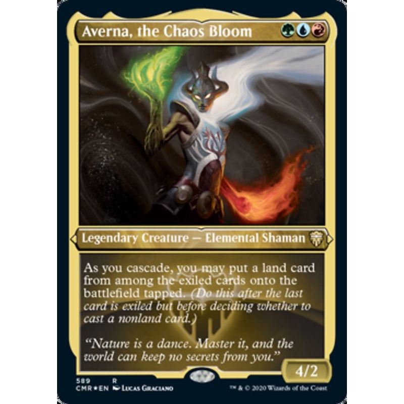 Averna, the Chaos Bloom (Etched) [Commander Legends]