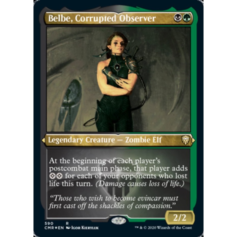 Belbe, Corrupted Observer (Etched) [Commander Legends]