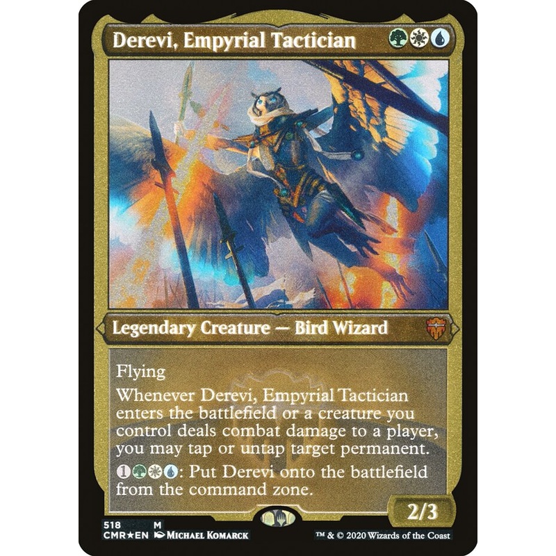 Derevi, Empyrial Tactician (Etched) [Commander Legends]