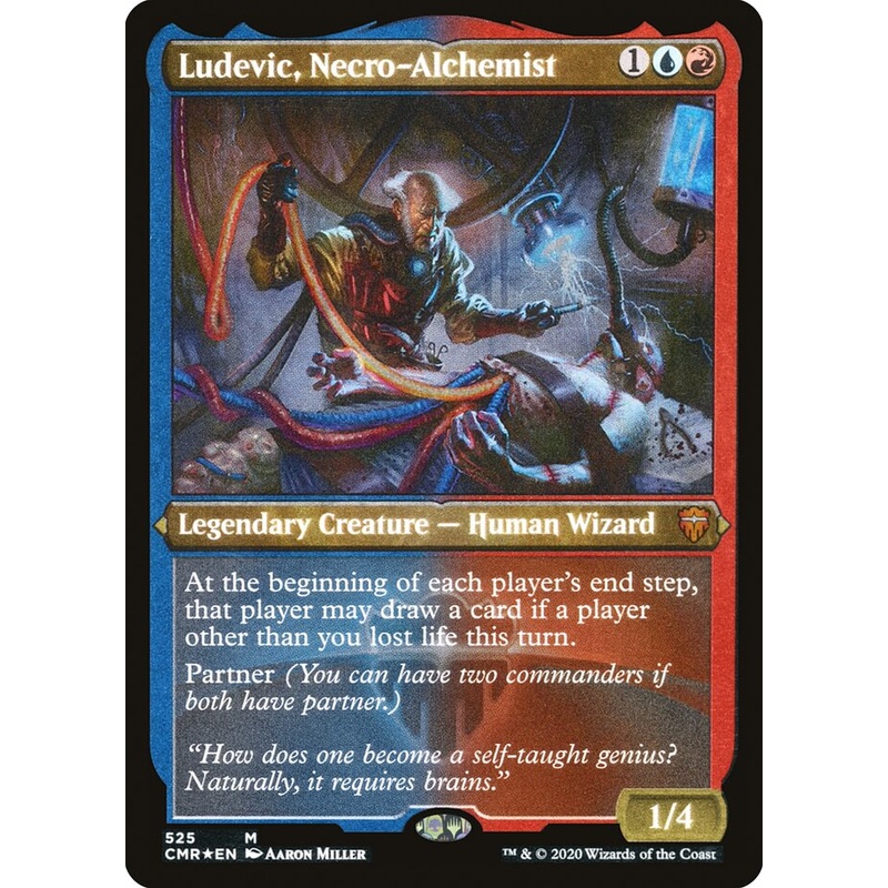 Ludevic, Necro-Alchemist (Etched) [Commander Legends]