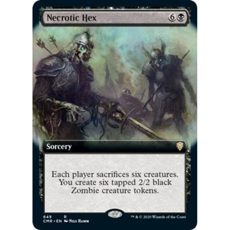 Necrotic Hex (Extended Art) [Commander Legends]