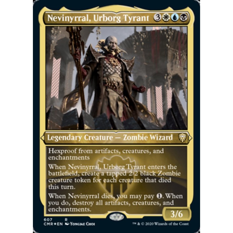Nevinyrral, Urborg Tyrant (Etched) [Commander Legends]