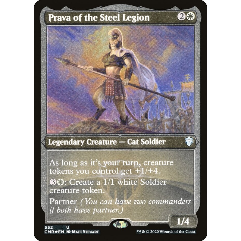 Prava of the Steel Legion (Etched) [Commander Legends]