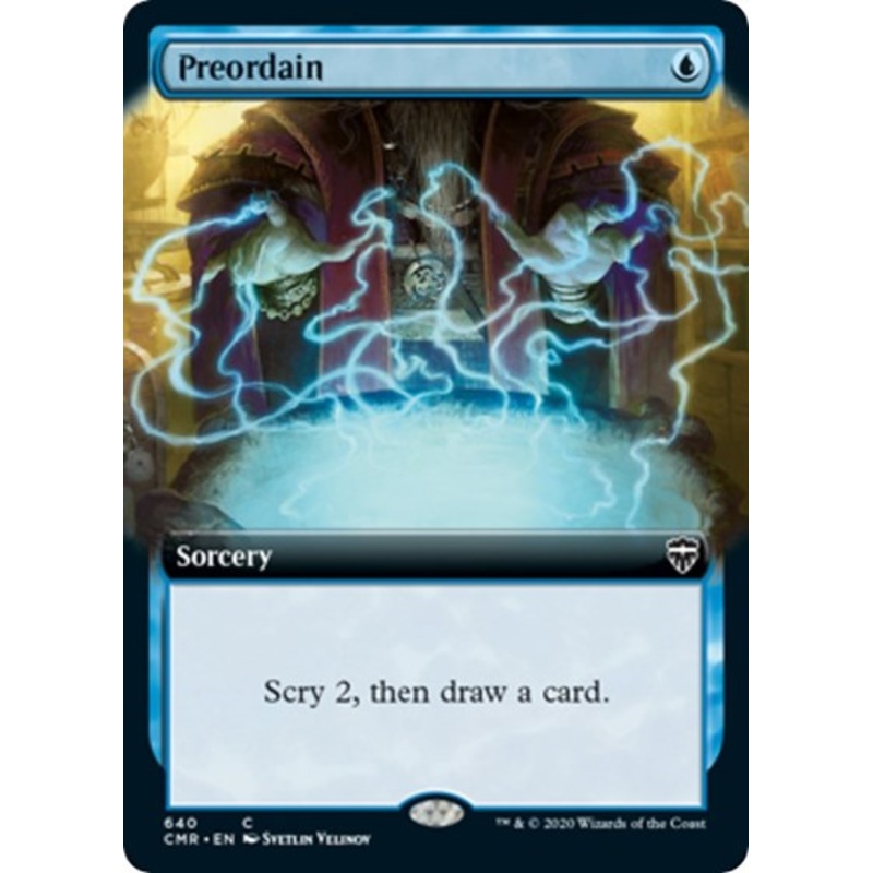 Preordain (Extended Art) [Commander Legends]