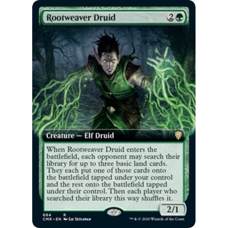 Rootweaver Druid (Extended Art) [Commander Legends]