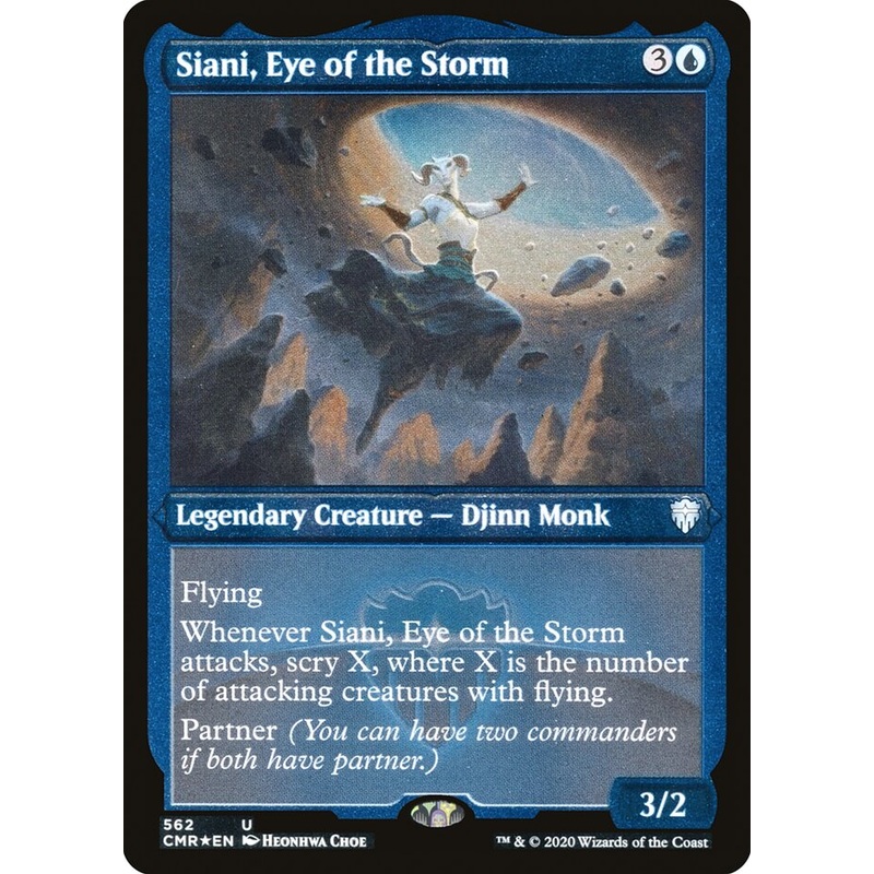 Siani, Eye of the Storm (Etched) [Commander Legends]