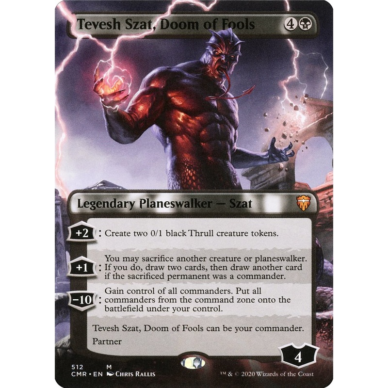 Tevesh Szat, Doom of Fools (Borderless) [Commander Legends]