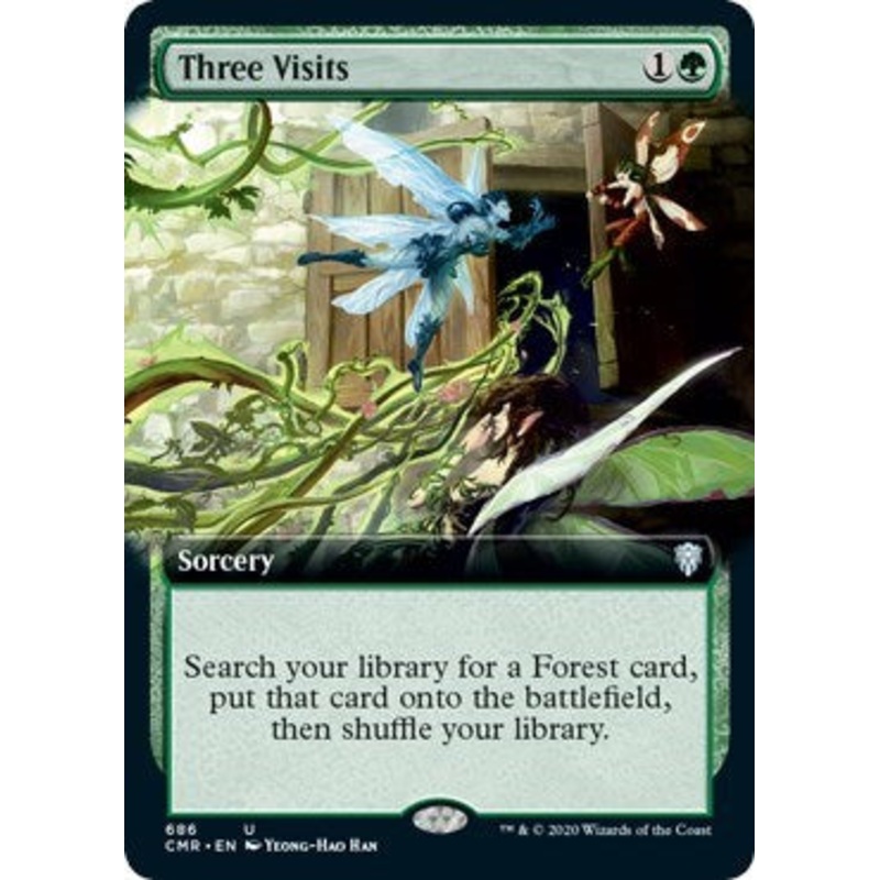 Three Visits (Extended Art) [Commander Legends]