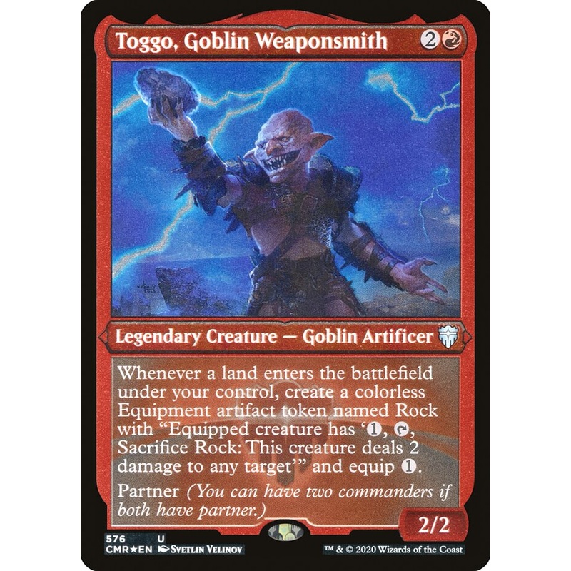 Toggo, Goblin Weaponsmith (Etched) [Commander Legends]