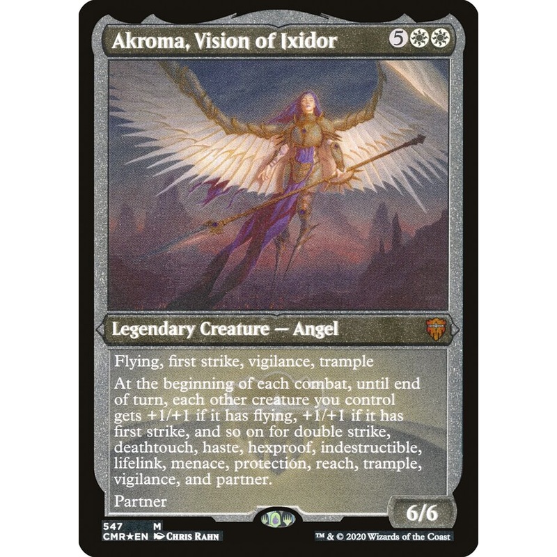 Akroma, Vision of Ixidor (Etched) [Commander Legends]