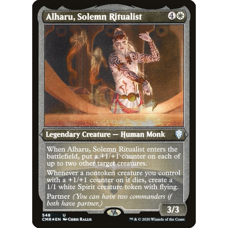 Alharu, Solemn Ritualist (Etched) [Commander Legends]