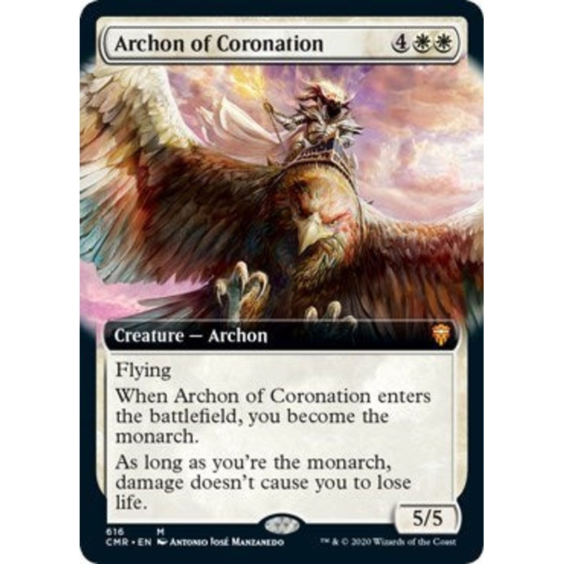 Archon of Coronation (Extended Art) [Commander Legends]