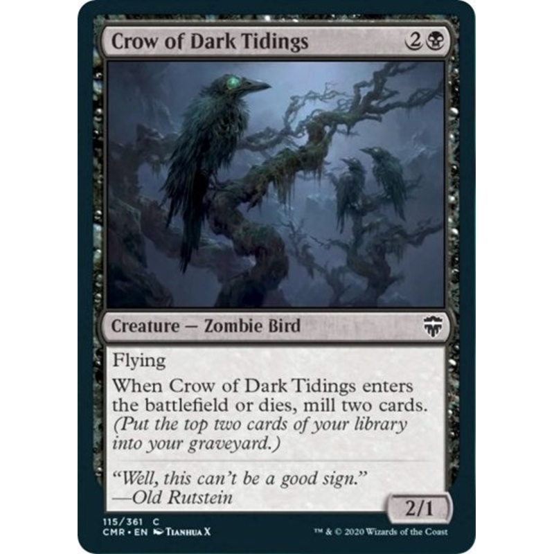 Crow of Dark Tidings [Commander Legends]