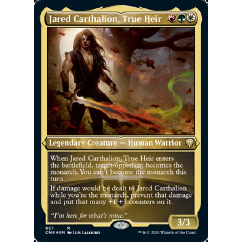 Jared Carthalion, True Heir (Etched) [Commander Legends]