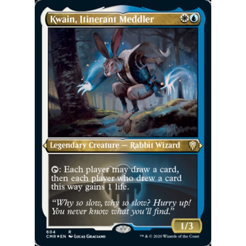 Kwain, Itinerant Meddler (Etched) [Commander Legends]
