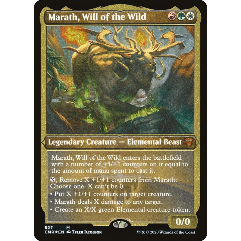 Marath, Will of the Wild (Etched) [Commander Legends]
