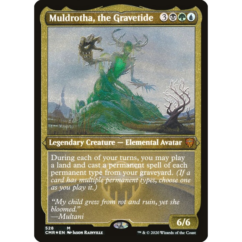 Muldrotha, the Gravetide (Etched) [Commander Legends]