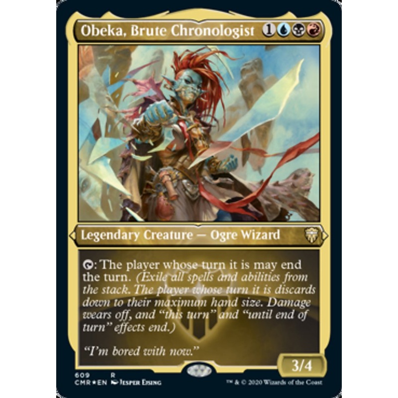 Obeka, Brute Chronologist (Etched) [Commander Legends]