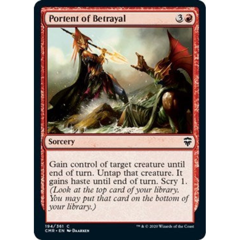 Portent of Betrayal [Commander Legends]