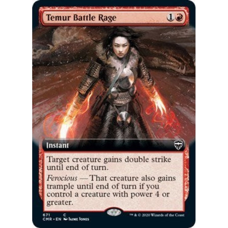 Temur Battle Rage (Extended Art) [Commander Legends]