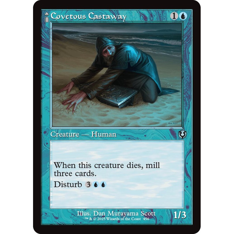 Covetous Castaway // Ghostly Castigator (Retro Frame) [Innistrad Remastered]