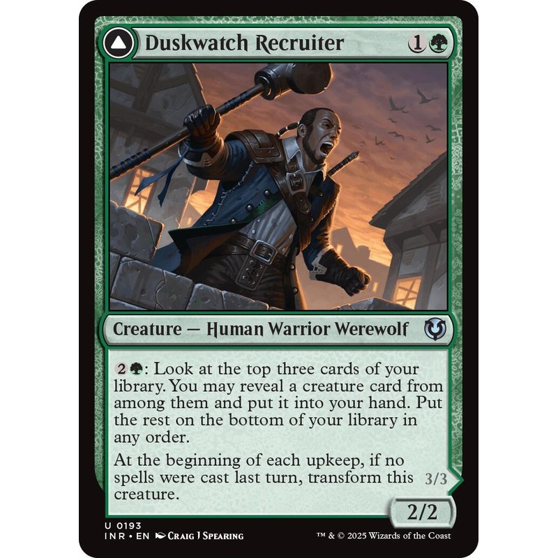 Duskwatch Recruiter // Krallenhorde Howler [Innistrad Remastered]