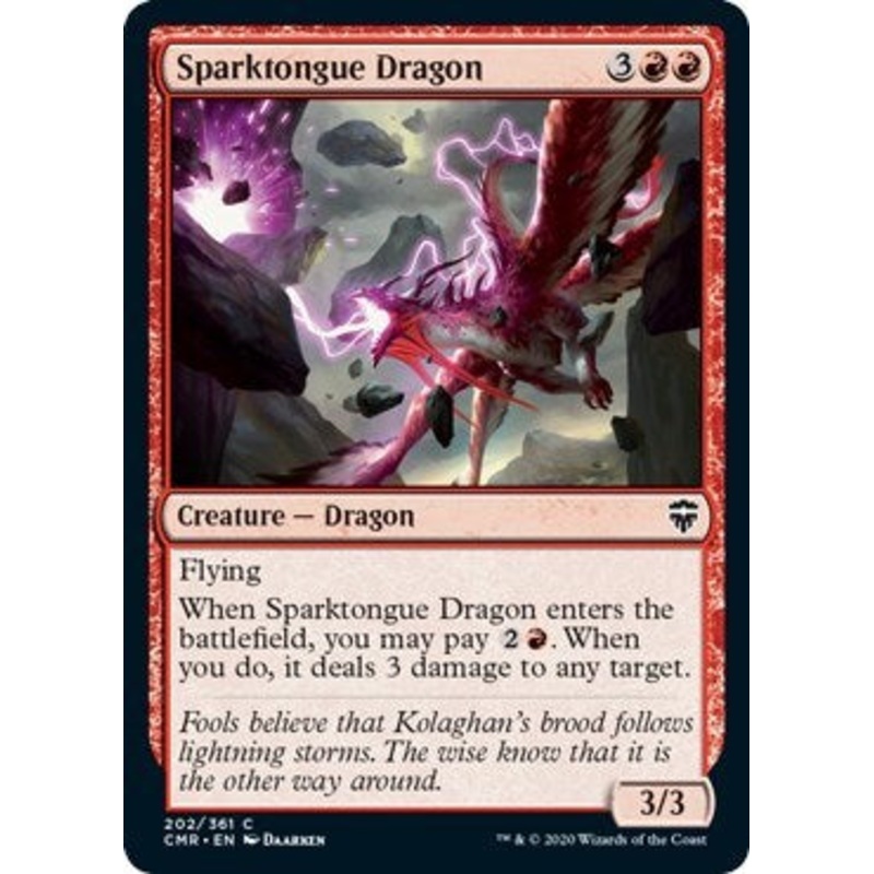 Sparktongue Dragon [Commander Legends]