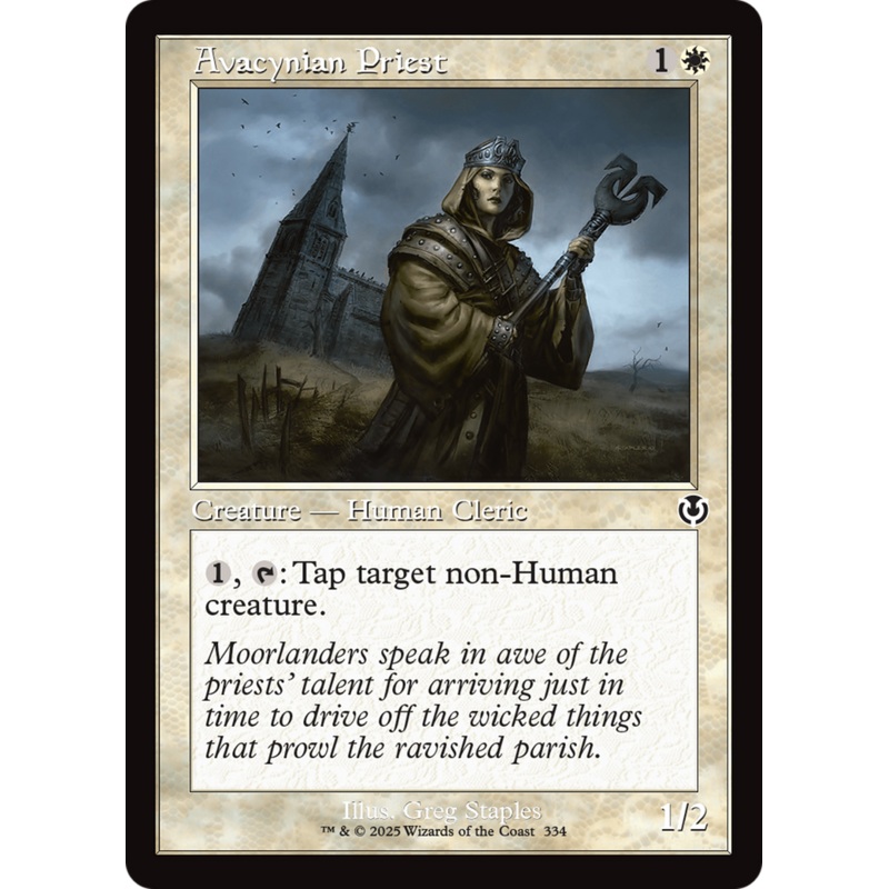 Avacynian Priest (Retro Frame) [Innistrad Remastered]