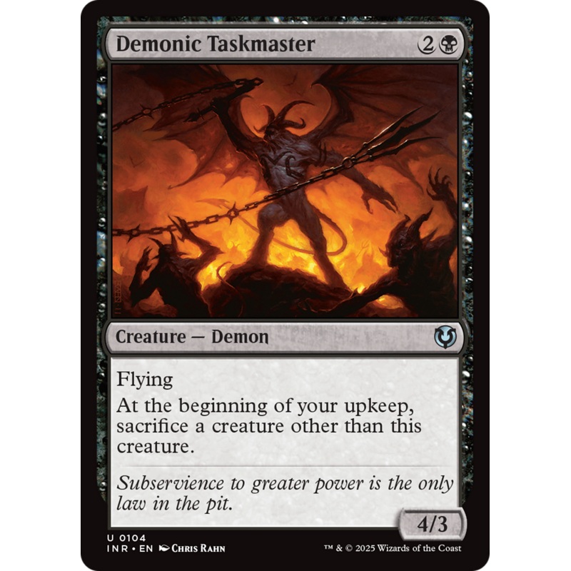 Demonic Taskmaster [Innistrad Remastered]