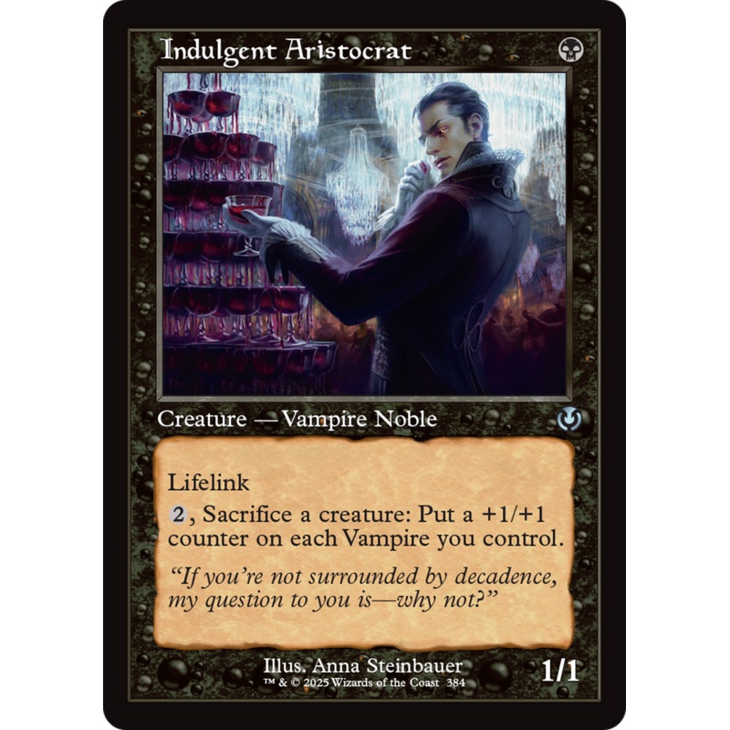 Indulgent Aristocrat (Retro Frame) [Innistrad Remastered]